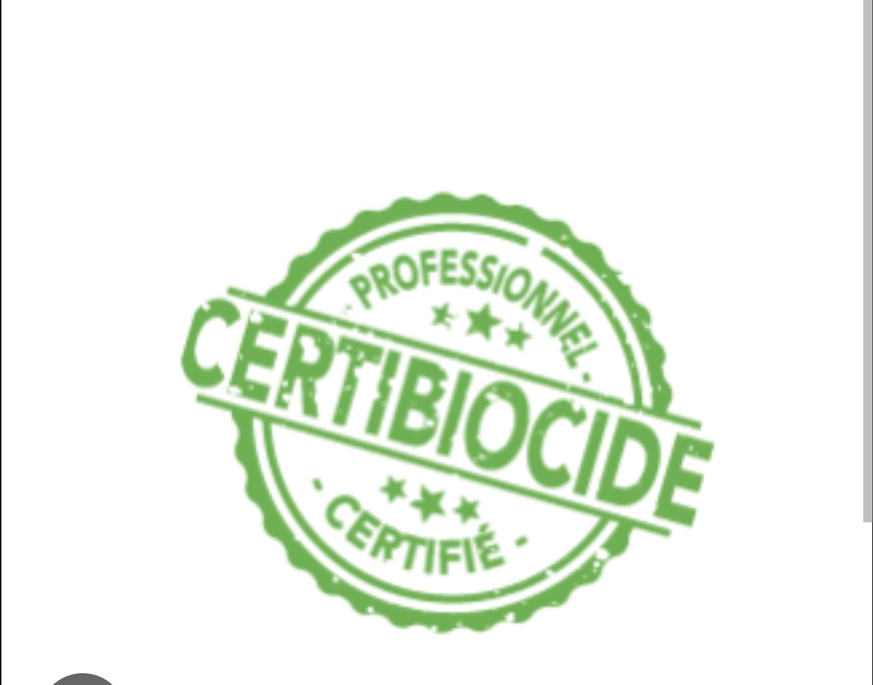 Logo professionnel Certibiocide certifié